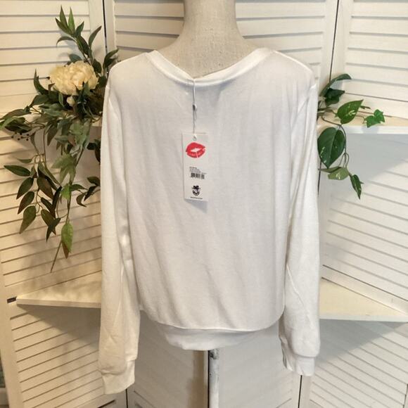 WILDFOX NEW LATE NIGHT BOOS CREW SOFT SWEATSHIRT SIZE MED 1239 - Picture 4 of 7